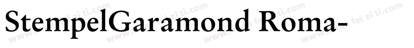 StempelGaramond Roma字体转换